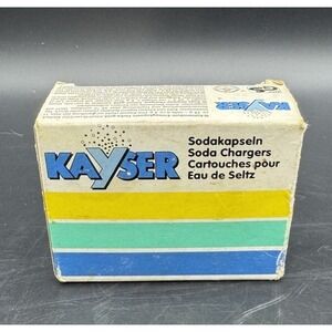 Vintage Kayser Soda Chargers Cartridges – 9 Count (Partial Box) – Seltzer
